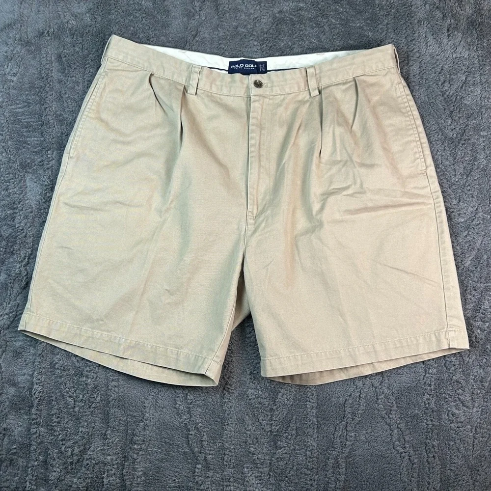 Polo Golf Ralph Lauren Golf Classic Fit Mens 42 Shorts Khaki Preppy Golf Summer‎